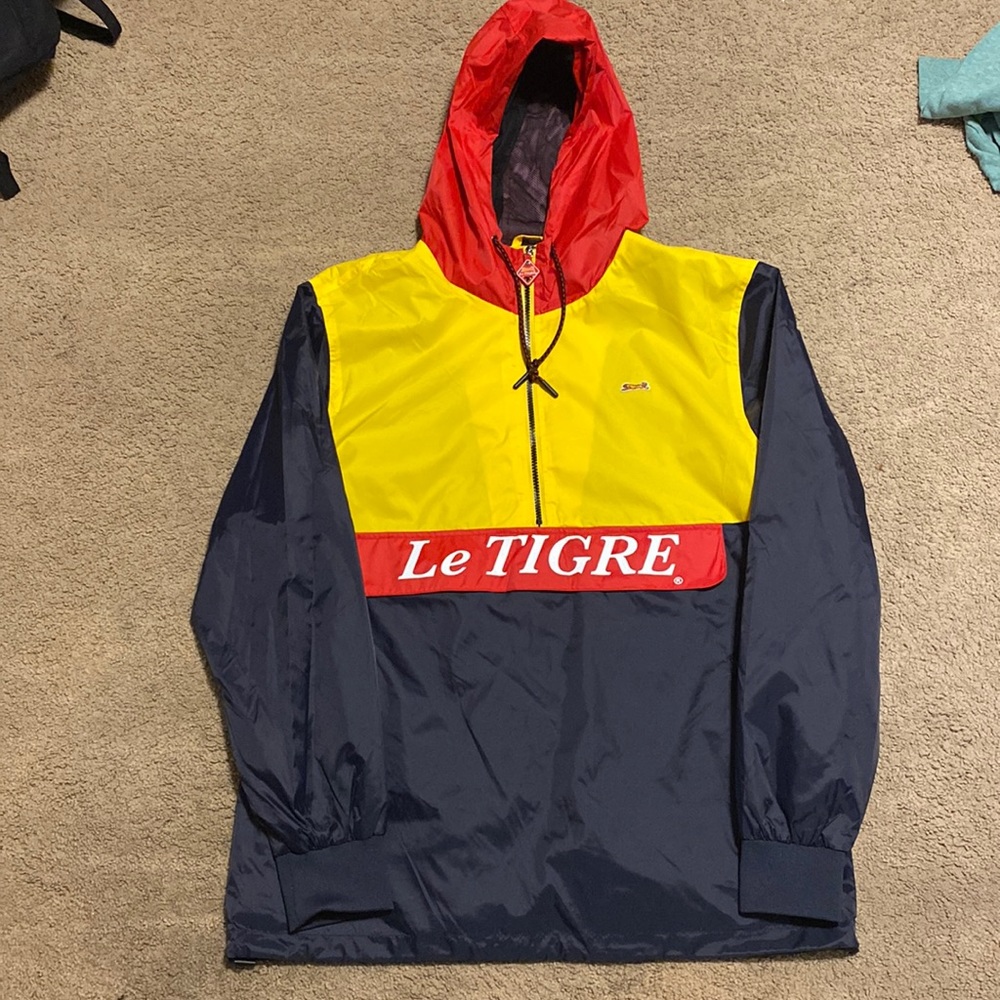 Vintage Le Tigre Windbreaker Anorak Half zip